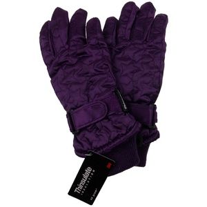 Joe Boxer Gloves Girls Quilted Winter Purple 3M